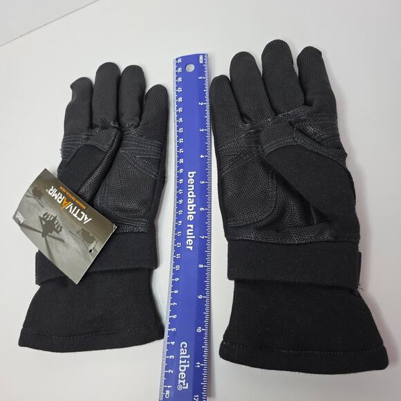 Ansell ActiveArmr Military NWT SzM Tactical Leather Work Gloves Black. New! - Picture 7 of 8